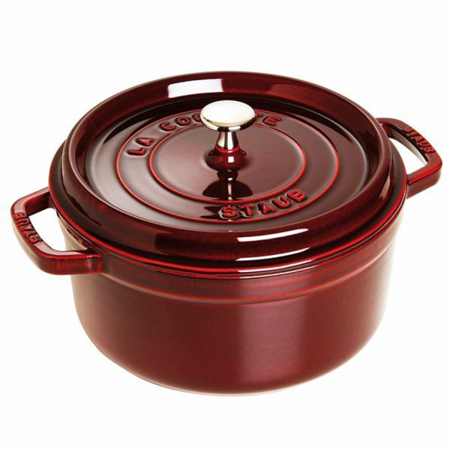 * Staub La Cocotte 5.25-L Grenadine Red Cast Iron Dutch Oven Cheap | Kitchenware