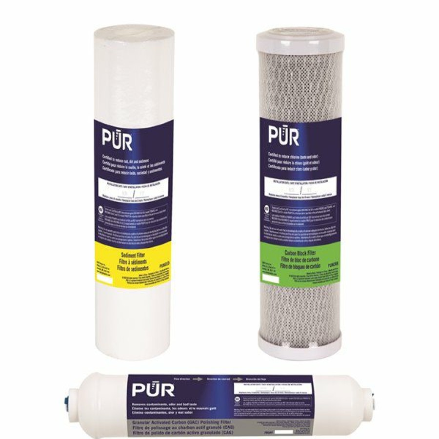 * Pur Under Sink Carbon Block Replacement Filter 3-Pack Online Sale | Kitchen Sinks