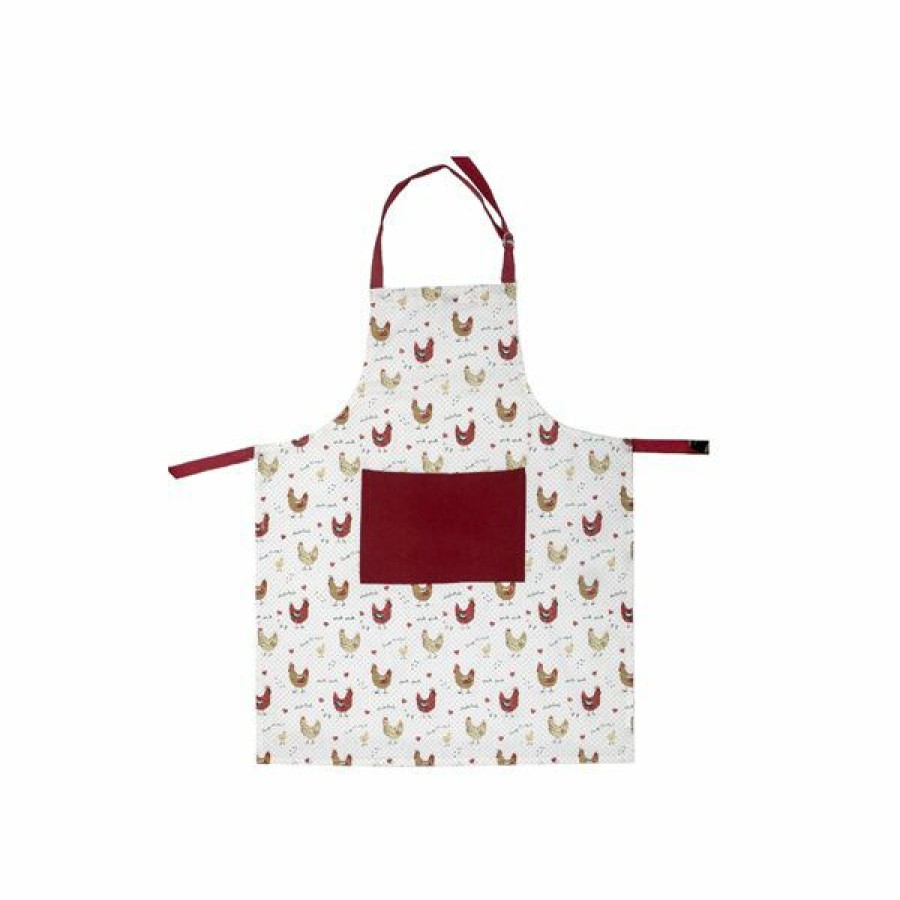 * Gift Selection Ih Casa Decor White And Red Apron Set Of 2 | Kitchenware