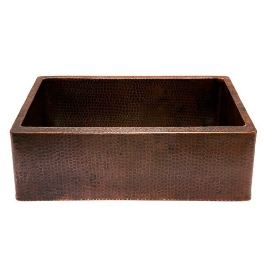 * New Arrivals Premier Copper Products 30-In Copper Apron Single Bowl Sink | Kitchen Sinks