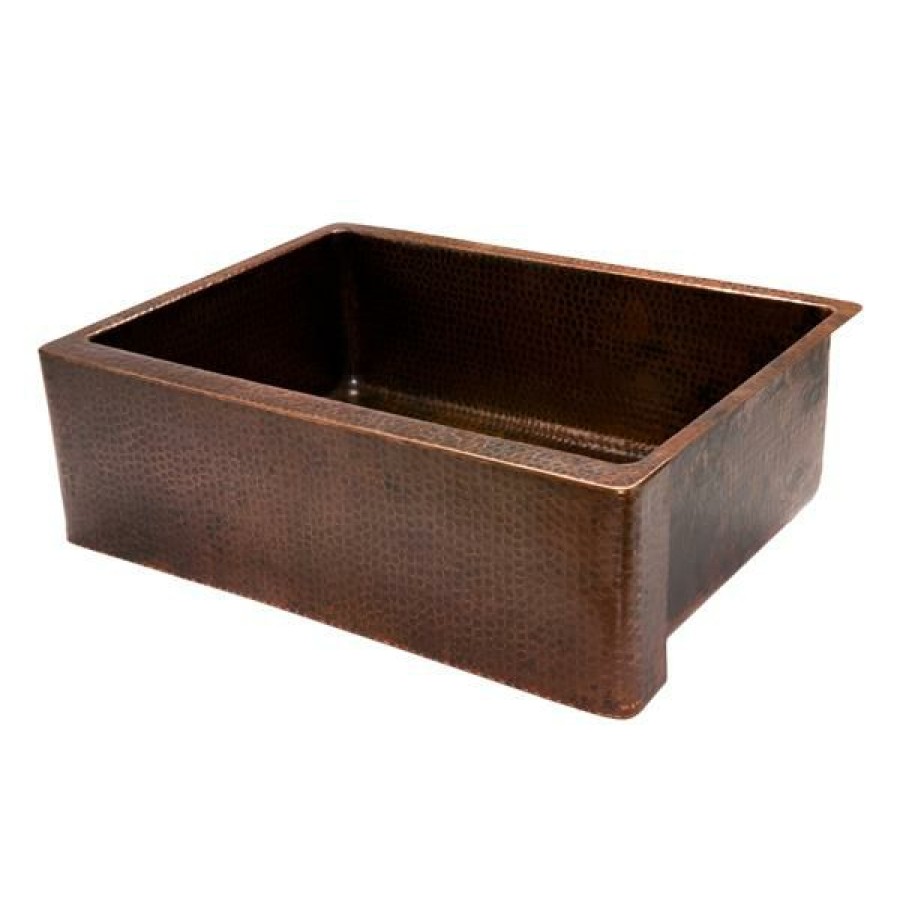 * New Arrivals Premier Copper Products 30-In Copper Apron Single Bowl Sink | Kitchen Sinks