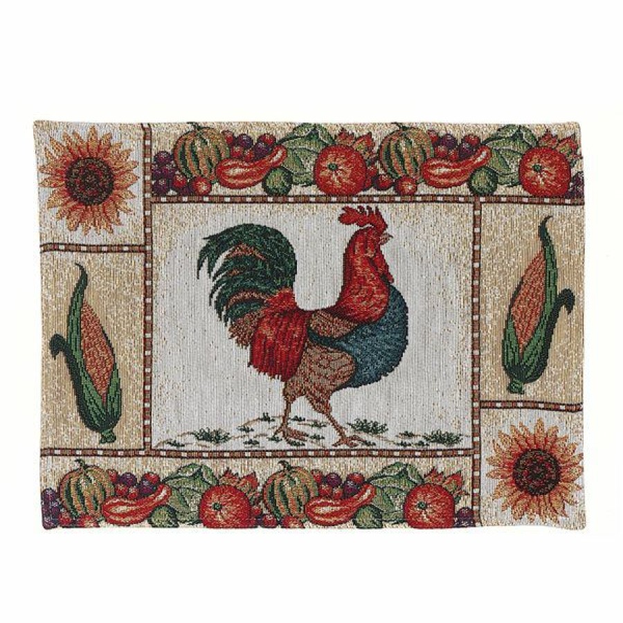 * Top Sell Ih Casa Decor Harvest Season 13-In X 18-In Tapestry Placemats Set Of 12 | Kitchenware