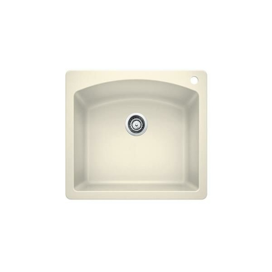 * New Arrivals Blanco Diamond Single Bowl Drop-In Sink Biscuit | Kitchen Sinks