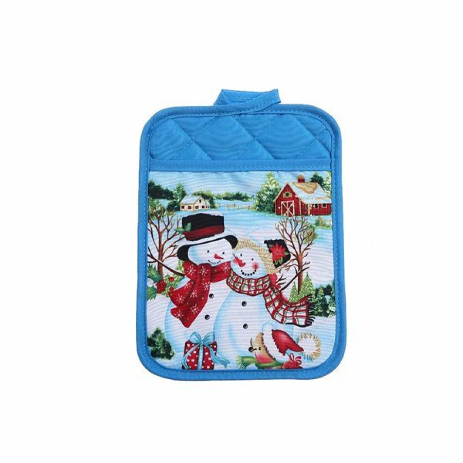 * Ih Casa Decor Snowman Pot Holder With Pocket Set Of 6 Cheap | Kitchenware