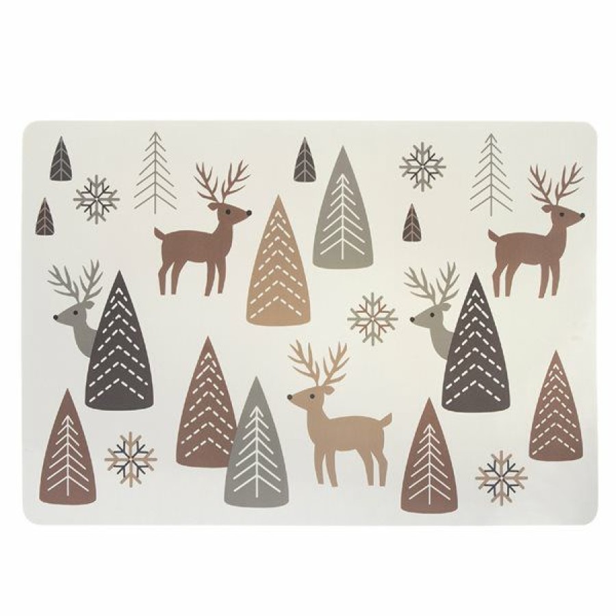 * Ih Casa Decor Reindeer Tree Placemat Set Of 12 Sale Online | Kitchenware