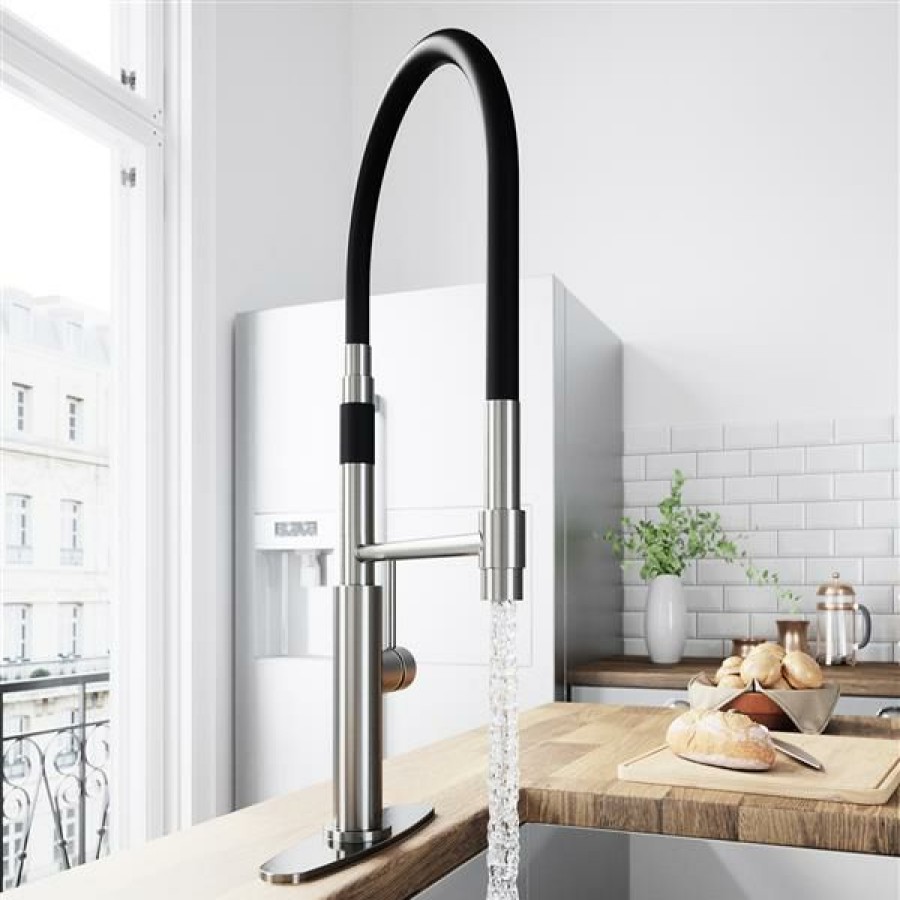 * Vigo Norwood Magnetic Spray Kitchen Faucet With Deck Plate Cheap | Kitchen Faucets