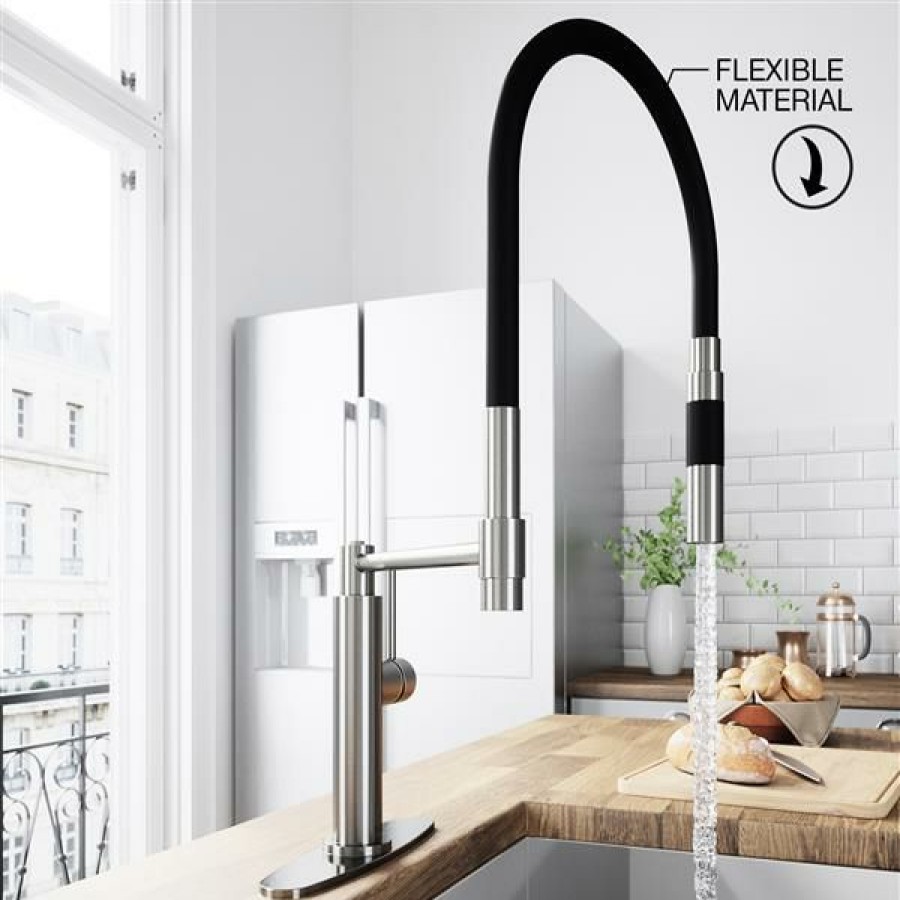 * Vigo Norwood Magnetic Spray Kitchen Faucet With Deck Plate Cheap | Kitchen Faucets