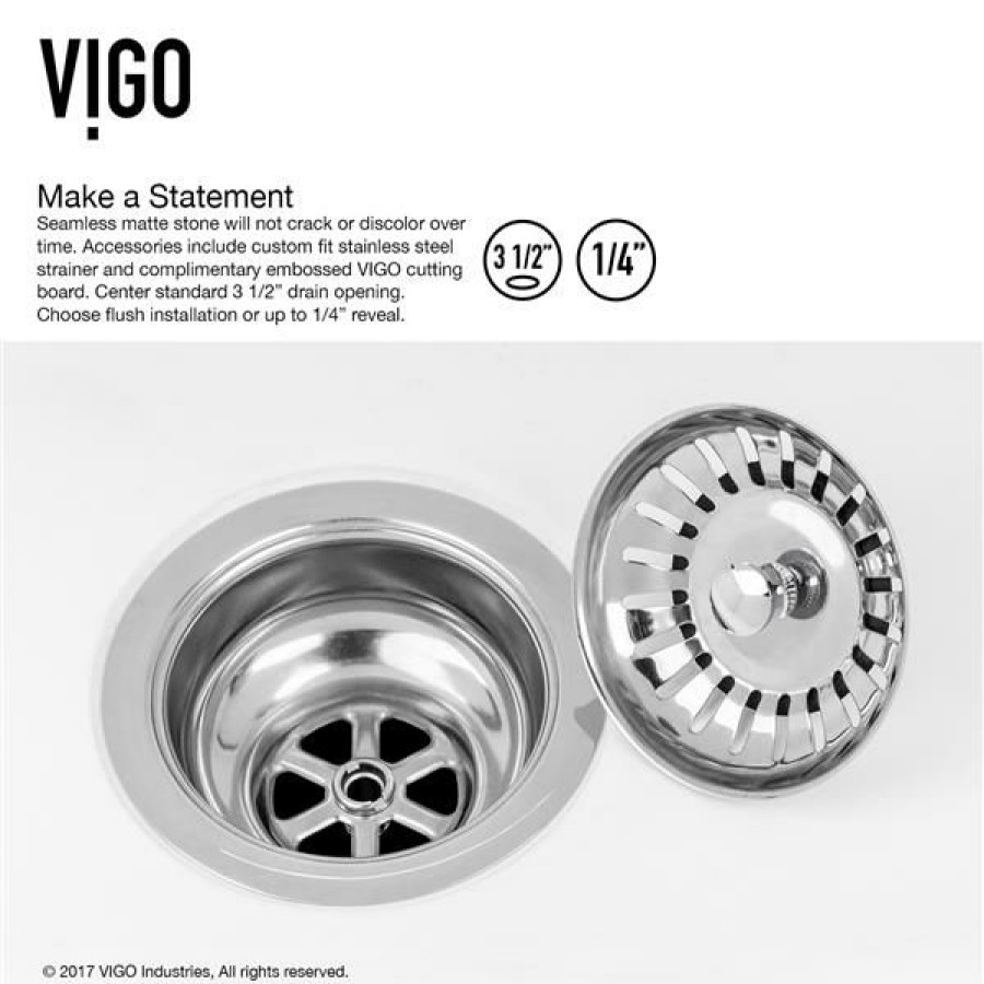 * Vigo Front Kitchen Sink With Faucet And Strainer 30-In Outlet Sale | Kitchen Sinks