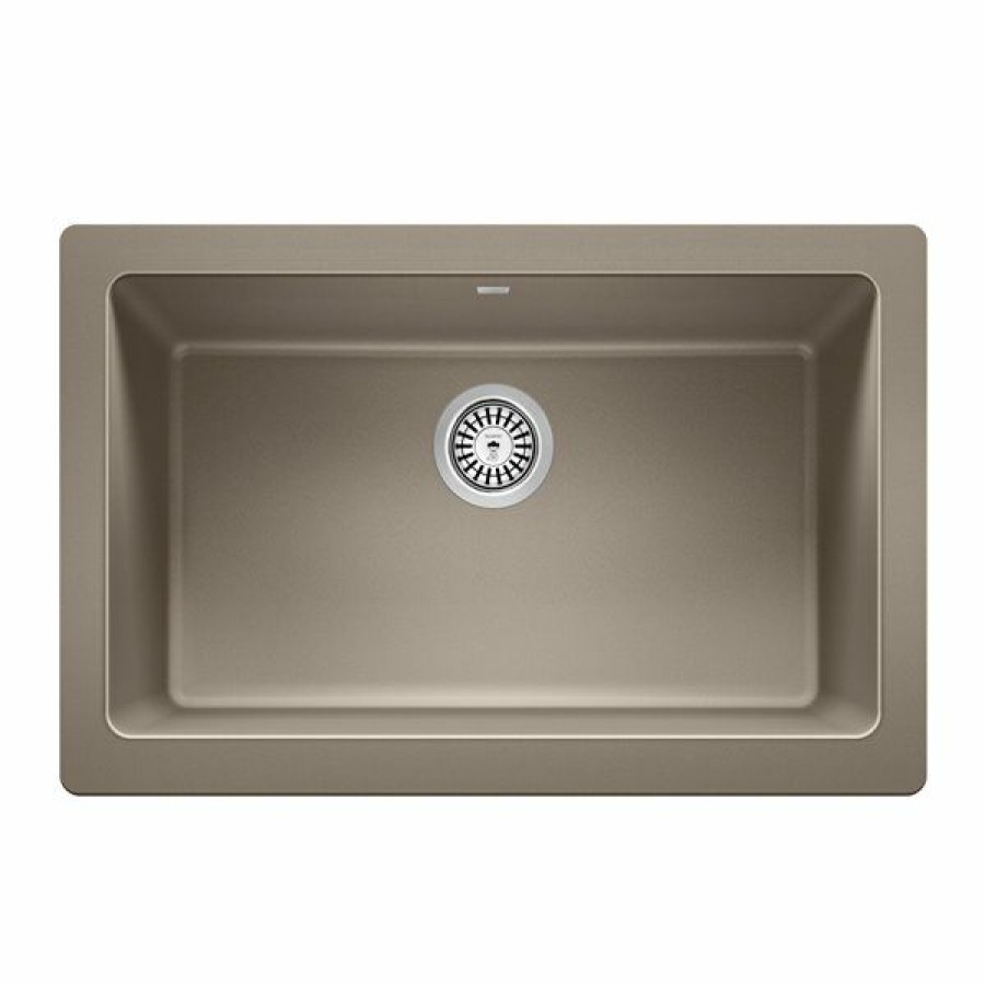 * Blanco Vintera Undermount Apron Front/Farmhouse 30-In X 19-In Truffle Single Bowl Kitchen Sink Online | Kitchen Sinks