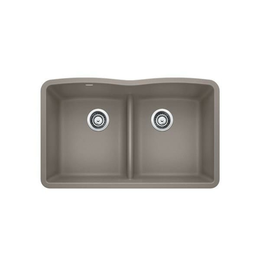 * Premium Blanco Diamond Low Divide Undermount Sink Truffle | Kitchen Sinks