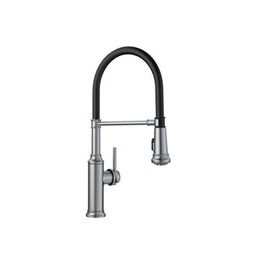 * Featured Blanco Empressa Pull-Down Faucet Stainless Steel | Kitchen Faucets