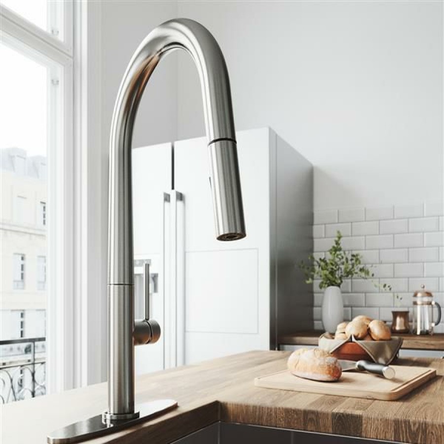 * Vigo Greenwich Pull-Down Spray Kitchen Faucet Stainless Top Sellers | Kitchen Faucets