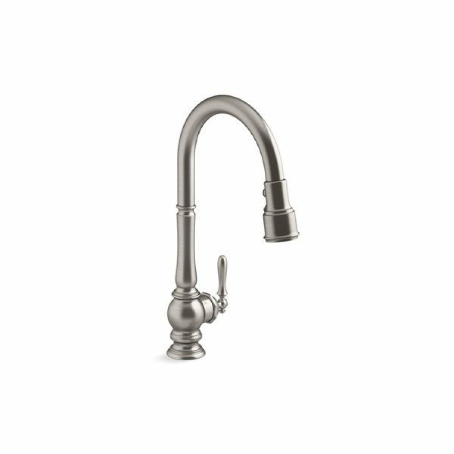 * Kohler Artifacts Vibrant Stainless Kitchen Faucet With Konnect And Voice-Activated Technology Exactly Discount | Kitchen Faucets