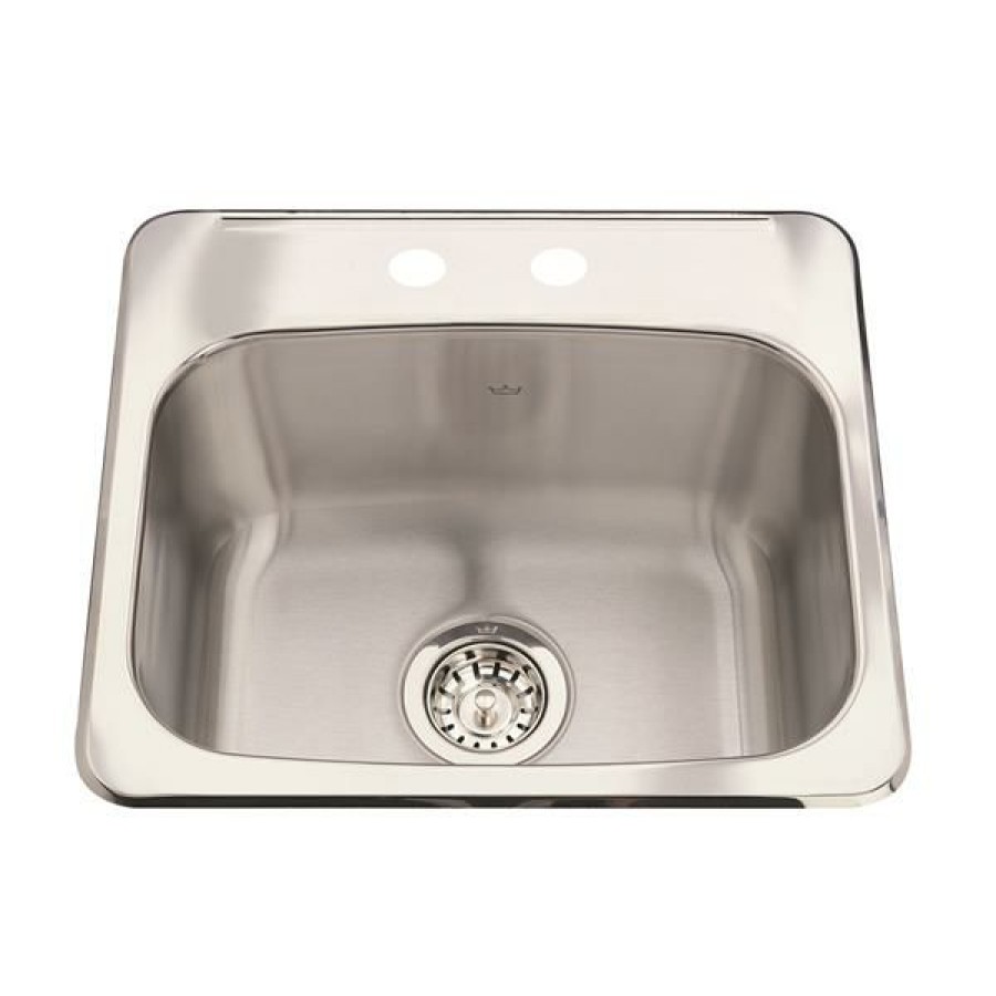 * Special Kindred Steel Queen Topmount 19.13-In X 17-In Stainless Steel Single Hospitality Sink | Kitchen Sinks