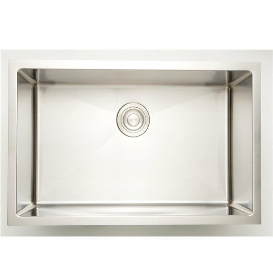 * Discount Store American Imaginations Undermount Single Sink 32 Stainless Steel Chrome | Kitchen Sinks