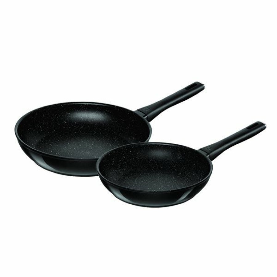 * Zwilling Marquina Black Aluminum Fry Pan Set 2-Piece Cheap | Kitchenware