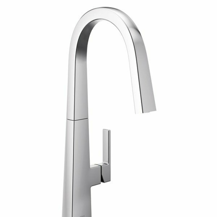 * Moen Nio Chrome 1-Handle Deck Mount Pull-Down Handle/Lever Residential Kitchen Faucet Flash Sale | Kitchen Faucets