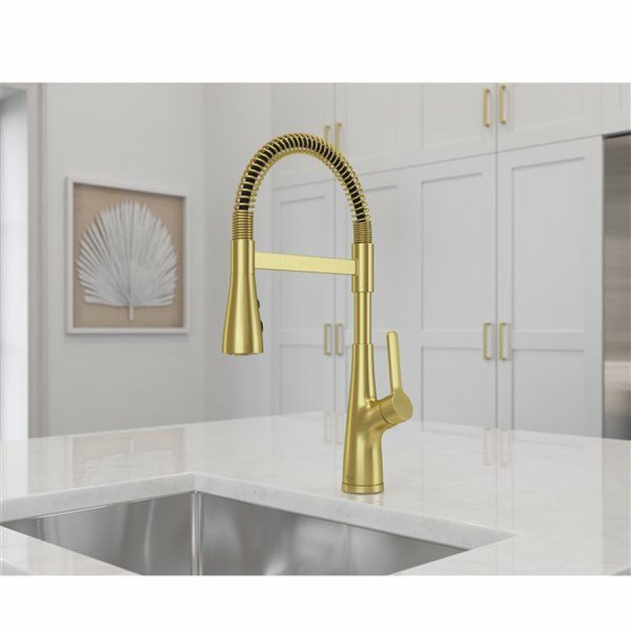 * Pfister Neera Pull-Down 1-Handle Culinary Kitchen Faucet Gold Outlet Sale | Kitchen Faucets