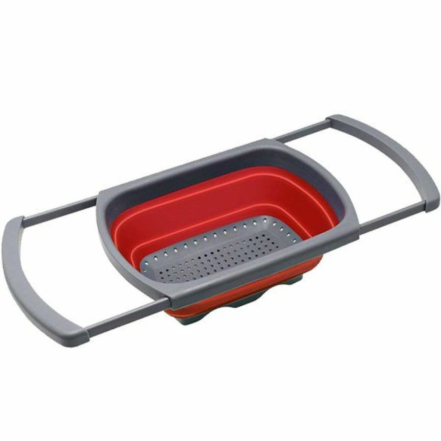 * Stylish Plastic Over The Sink Collapsible Colander Exactly Discount | Kitchenware