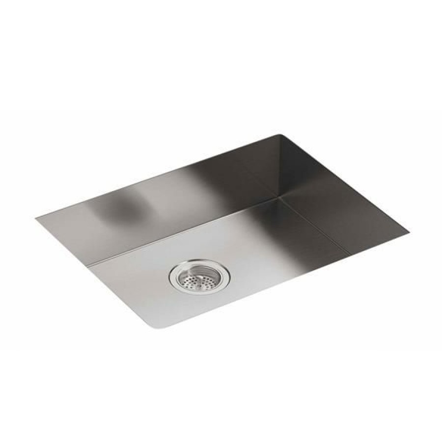 * Kohler Vault Drop-In Single Kitchen Sink 25-In Silver Exclusive | Kitchen Sinks