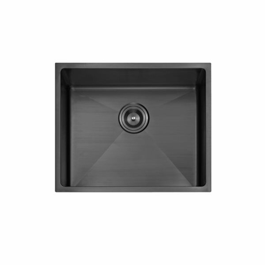 * Elegant Stainless Undermount 18-In X 23-In Black Stainless Steel Single Bowl Corner Installation Kitchen Sink Outlet Sale | Kitchen Sinks