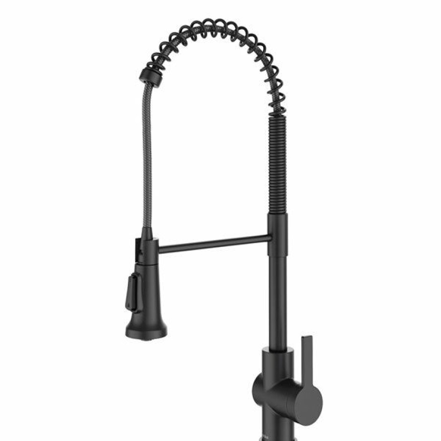 * Kraus Britt Commercial Style Pull-Down Kitchen Faucet Matte Black Hot Selling | Kitchen Faucets