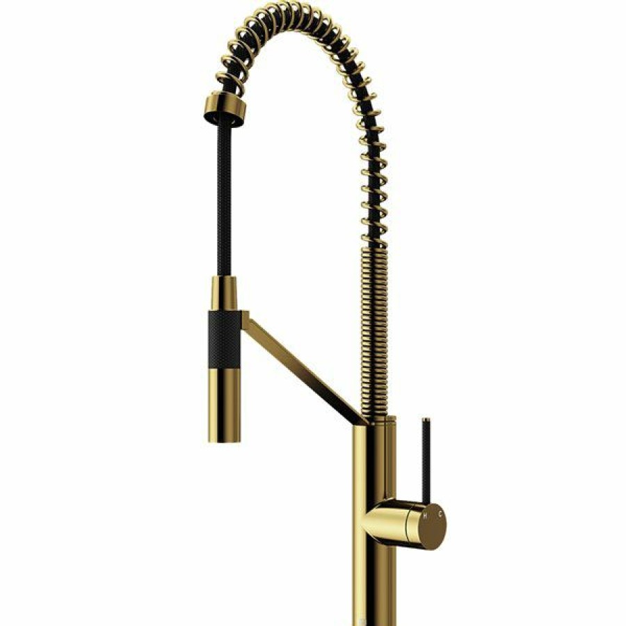 * Vigo Livingston Magnetic Cfiber Kitchen Faucet (In Matte Brushed Gold) Exactly Discount | Kitchen Faucets