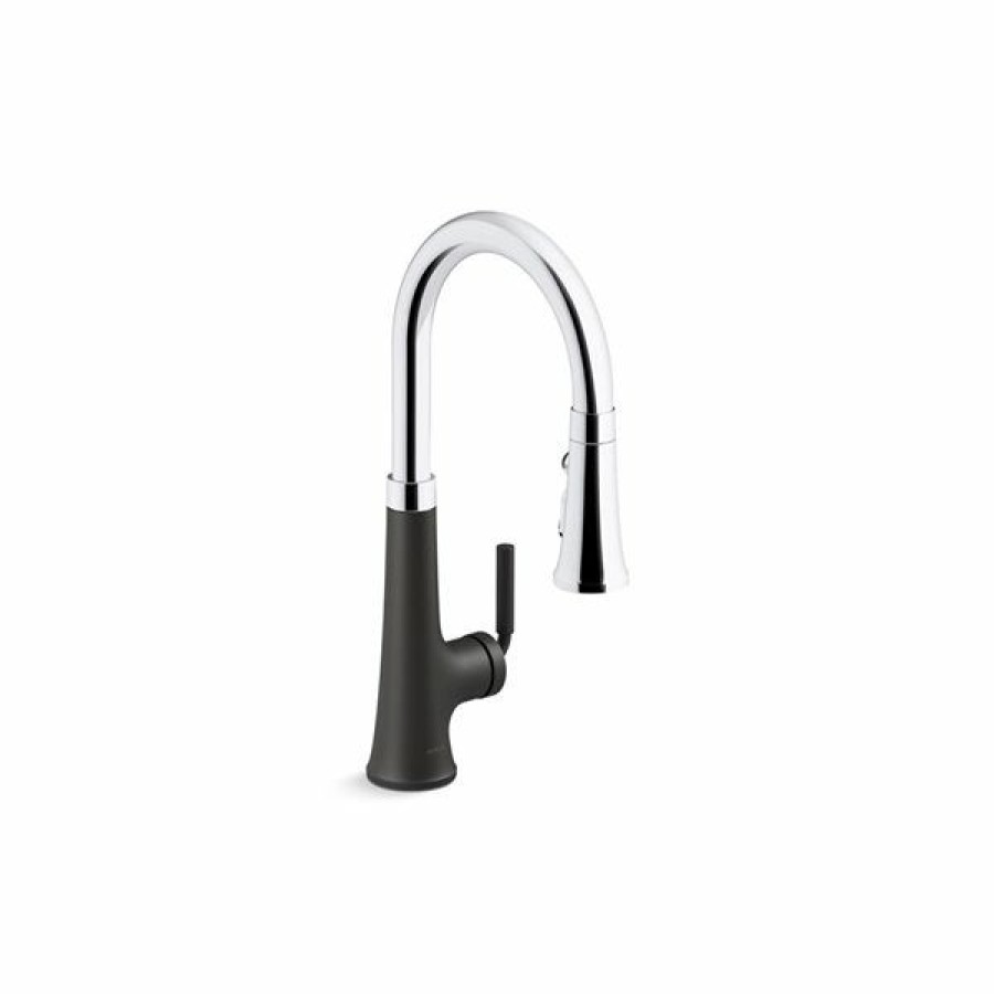 * Kohler Tone Pull-Down Black Single-Handle Kitchen Sink Faucet Cheap | Kitchen Faucets