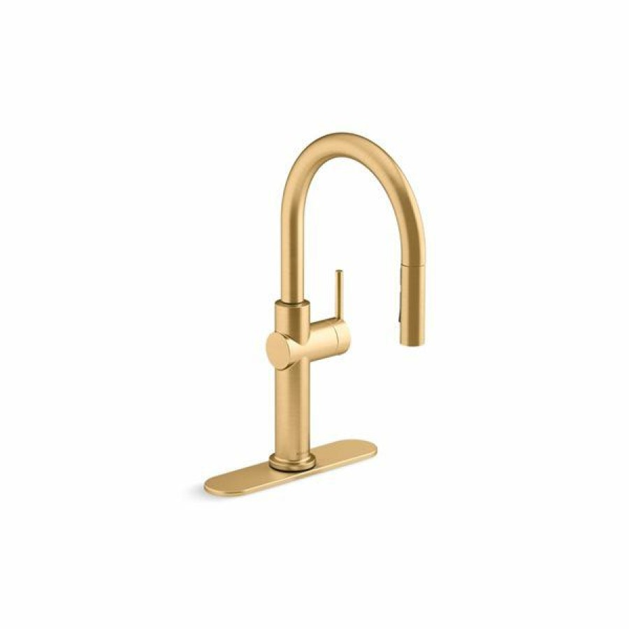 * Kohler Crue Brass Pull-Down Single-Handle Kitchen Faucet Classical | Kitchen Faucets