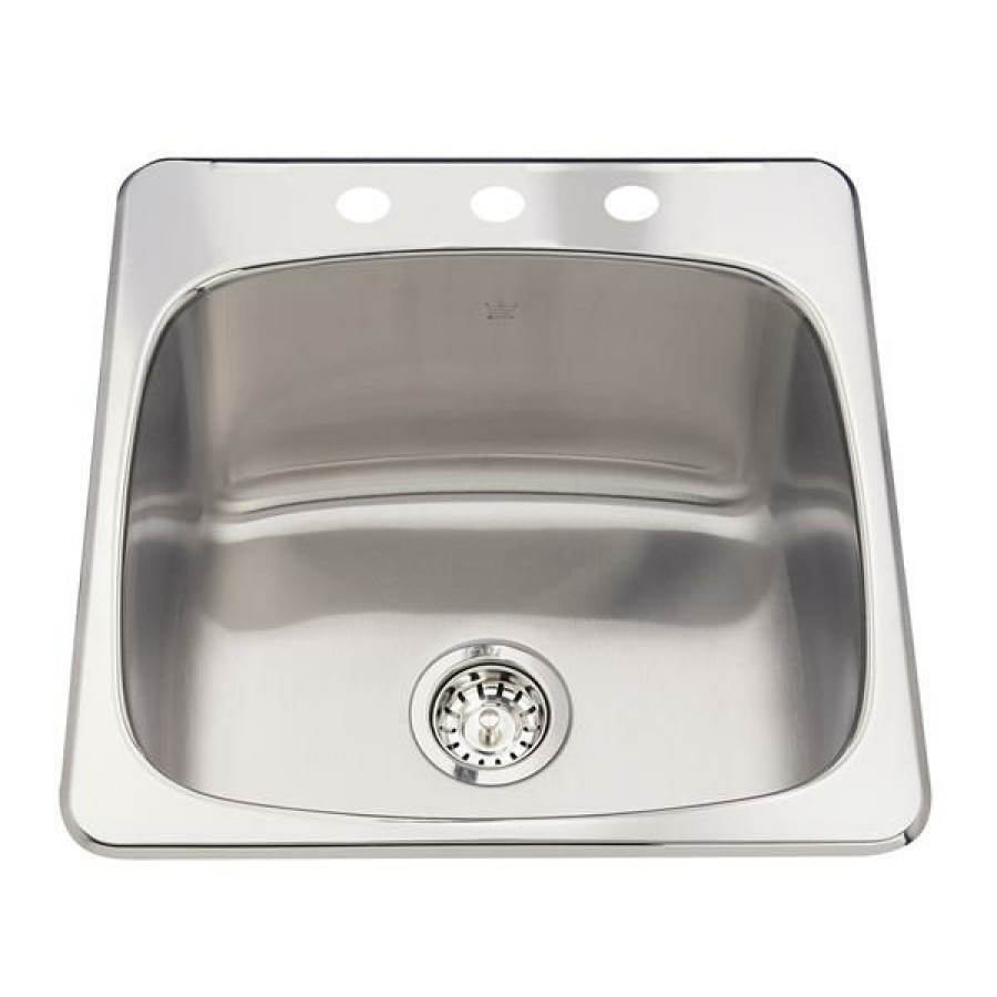 * Exclusive Design Kindred 20-In X 20.5-In Stainless Steel Sink | Kitchen Sinks