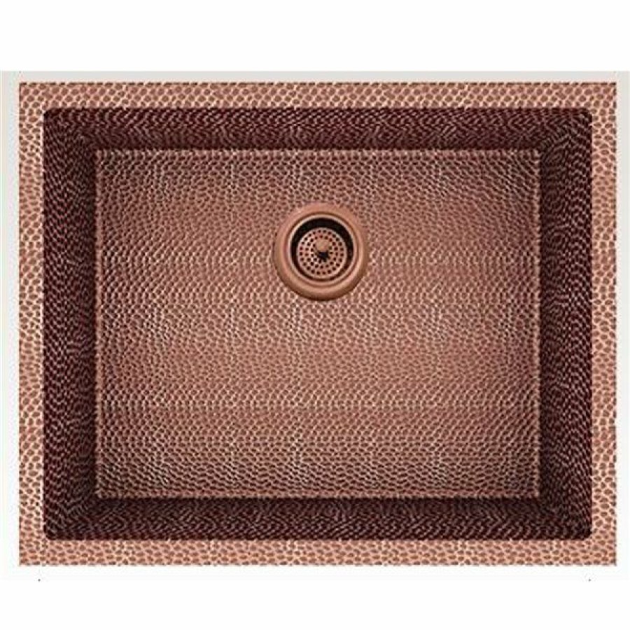 * American Imaginations 18-In X 23-In Trendy Rose Copper Single Bowl Drop-In Residential Kitchen Sink Outlet Sale | Kitchen Sinks