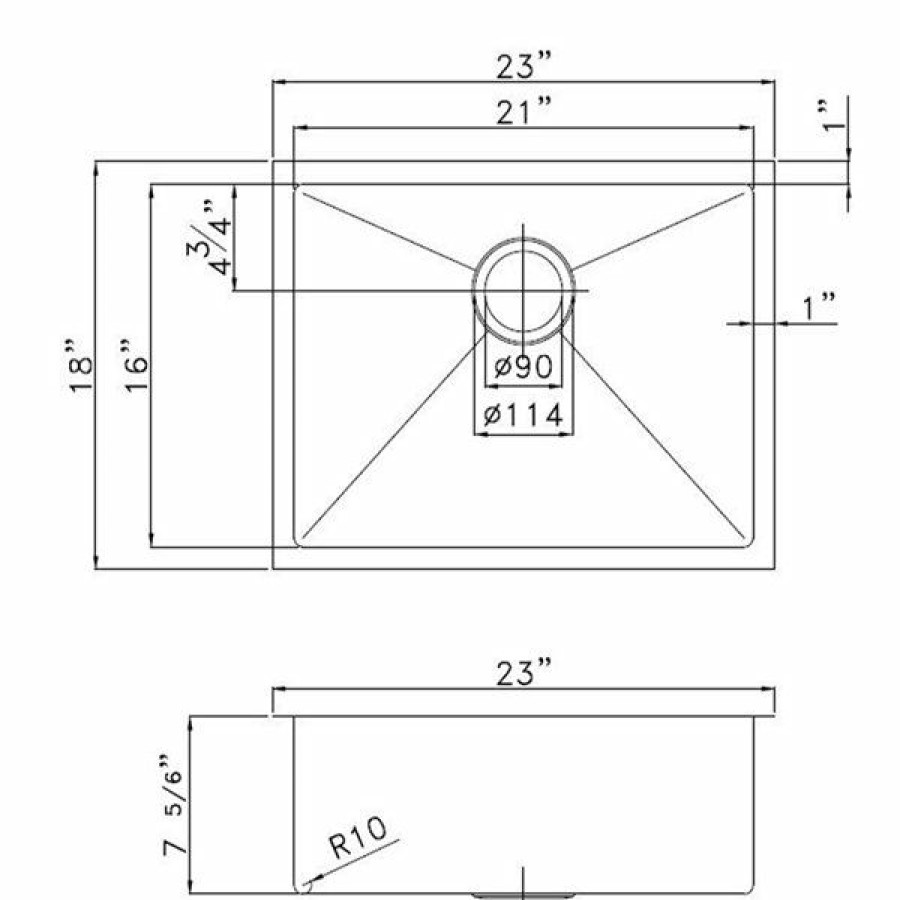 * American Imaginations 18-In X 23-In Trendy Rose Copper Single Bowl Drop-In Residential Kitchen Sink Outlet Sale | Kitchen Sinks