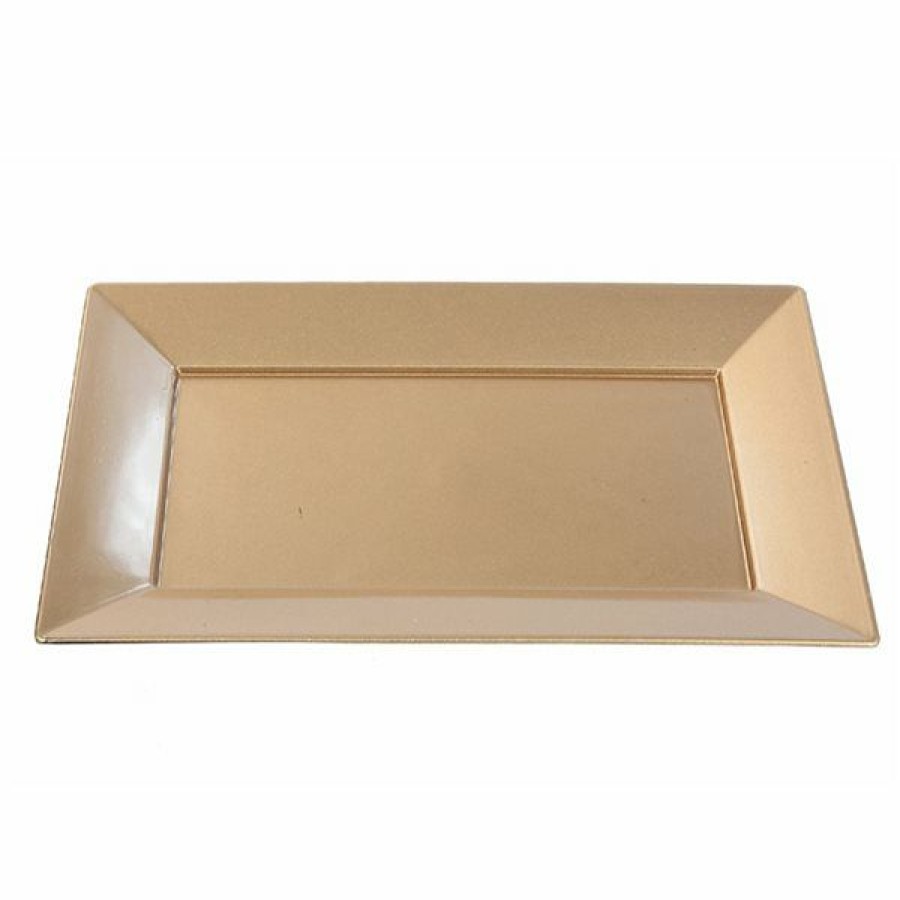 * Ih Casa Decor Gold Rectangular Serving Dish 2-Piece Hot Selling | Kitchenware