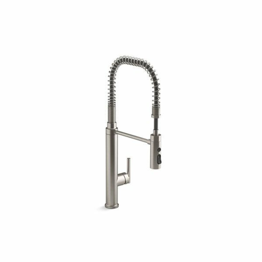 * Kohler Purist Vibrant Stainless Single-Handle Semi-Professional Kitchen Sink Faucet Clearance | Kitchen Faucets