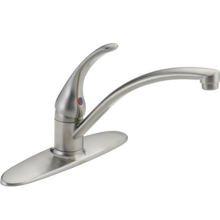 * Bestsellers Delta Foundations Kitchen Faucet 6.63-In. 1-Handle Stainless Steel | Kitchen Faucets