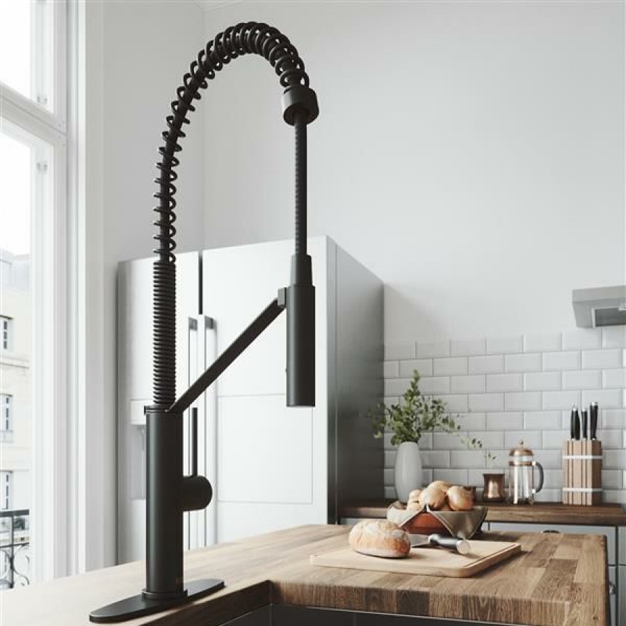 * Vigo Livingston Magnetic Kitchen Faucet With Deck Plate Cheap | Kitchen Faucets