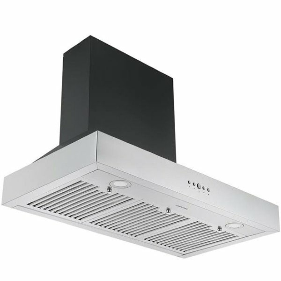 * Ancona Pro 36-In Ducted Black And Stainless Steel Wall-Mounted Range Hood Cheap | Range Hoods