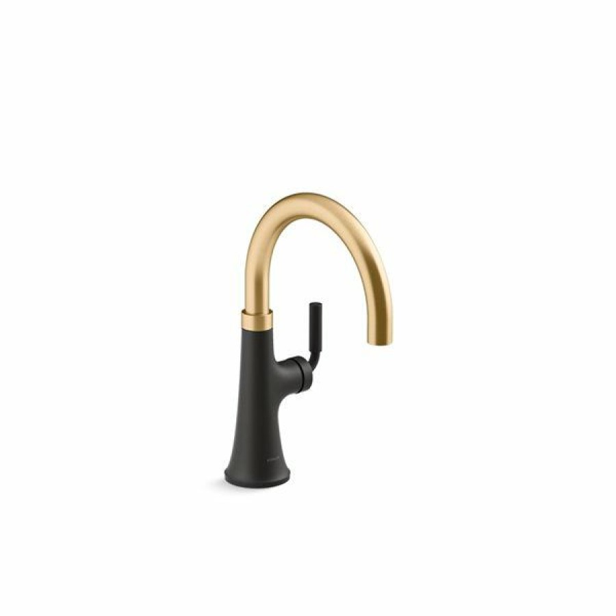 * Featured Kohler Tone Single-Handle Bar Sink Faucet Black | Kitchen Faucets