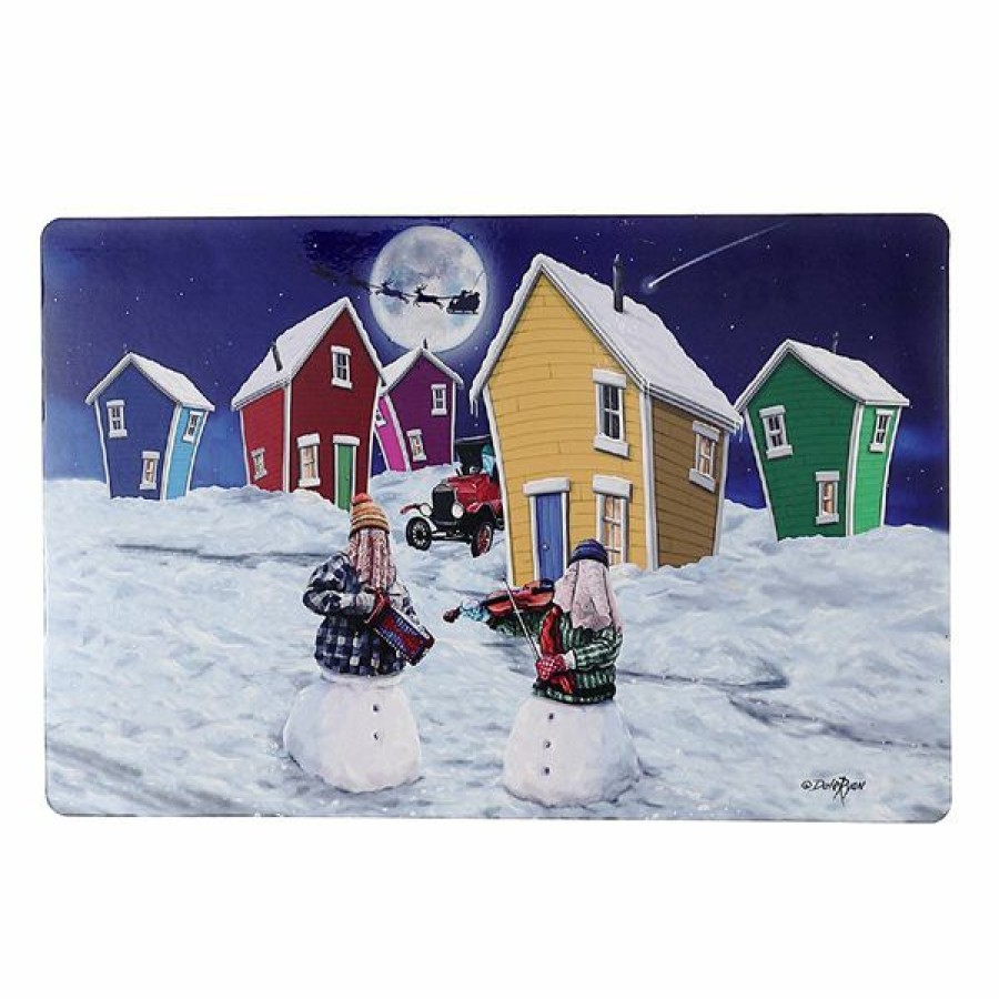 * Ih Casa Decor "Snowmers" Plastic Placemats Set Of 12 Discounts | Kitchenware