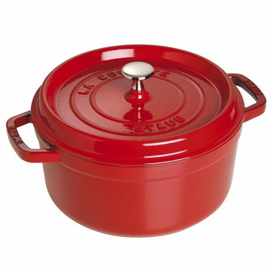 * Staub La Cocotte 3.8-L Cherry Cast Iron Dutch Oven Sale Online | Kitchenware