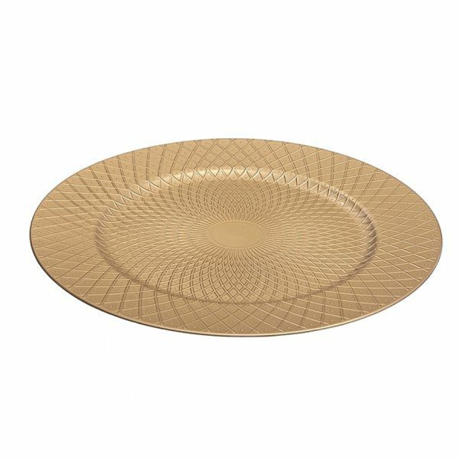 * Reliable Quality Ih Casa Decor Gold 13-In Charger Plate Set Of 6 | Kitchenware