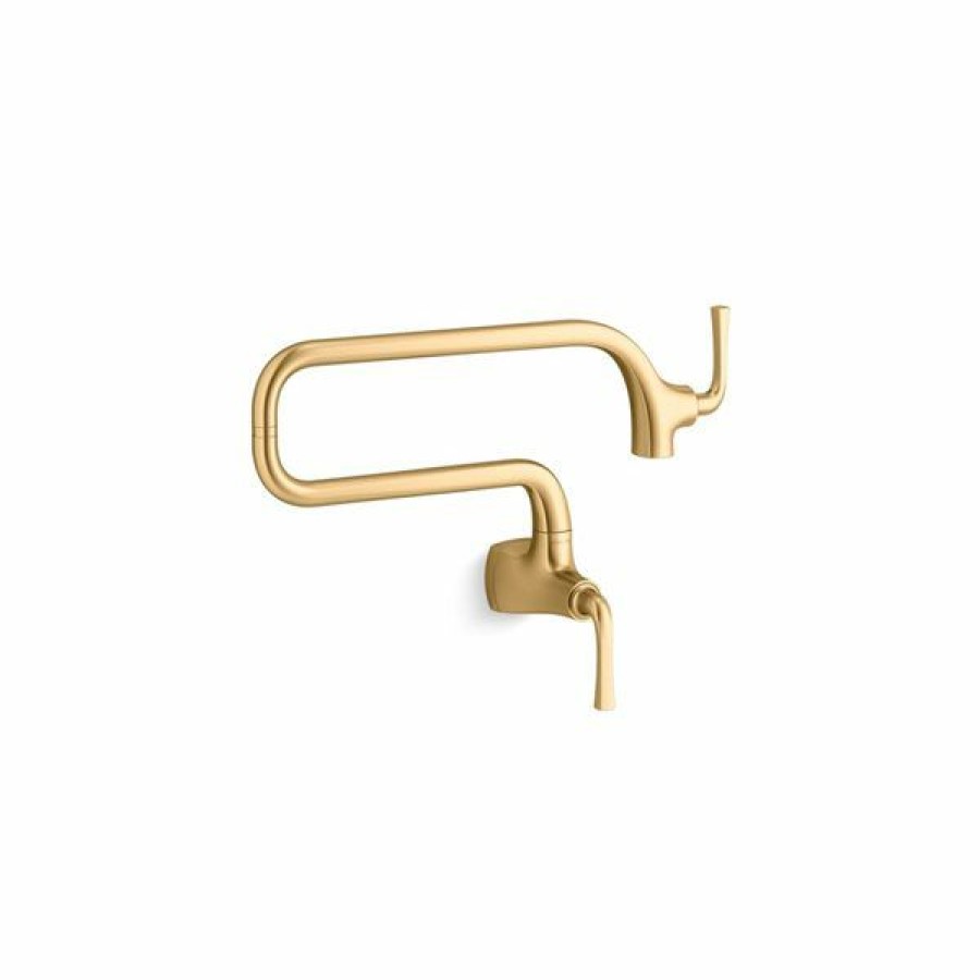 * Kohler Graze Brass Wall-Mount Pot Filler Faucet Discount | Kitchen Faucets