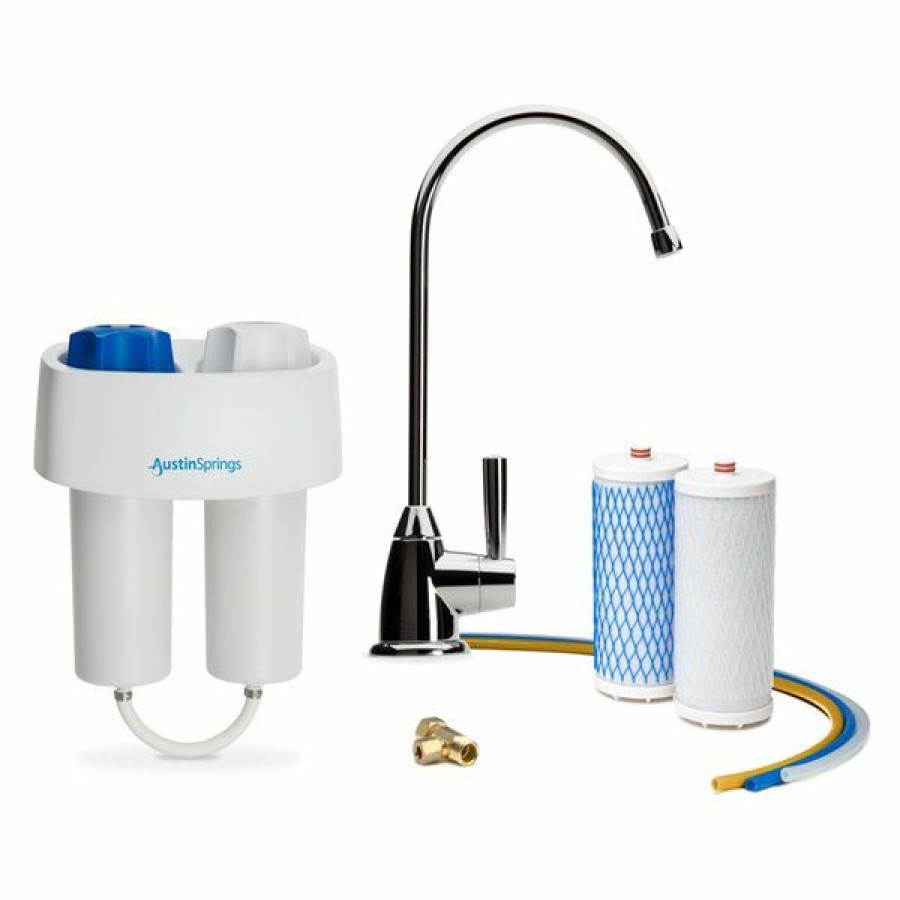 * Austin Springs Under Counter Water Filter With Faucet Chrome Limit Offer | Kitchen Sinks