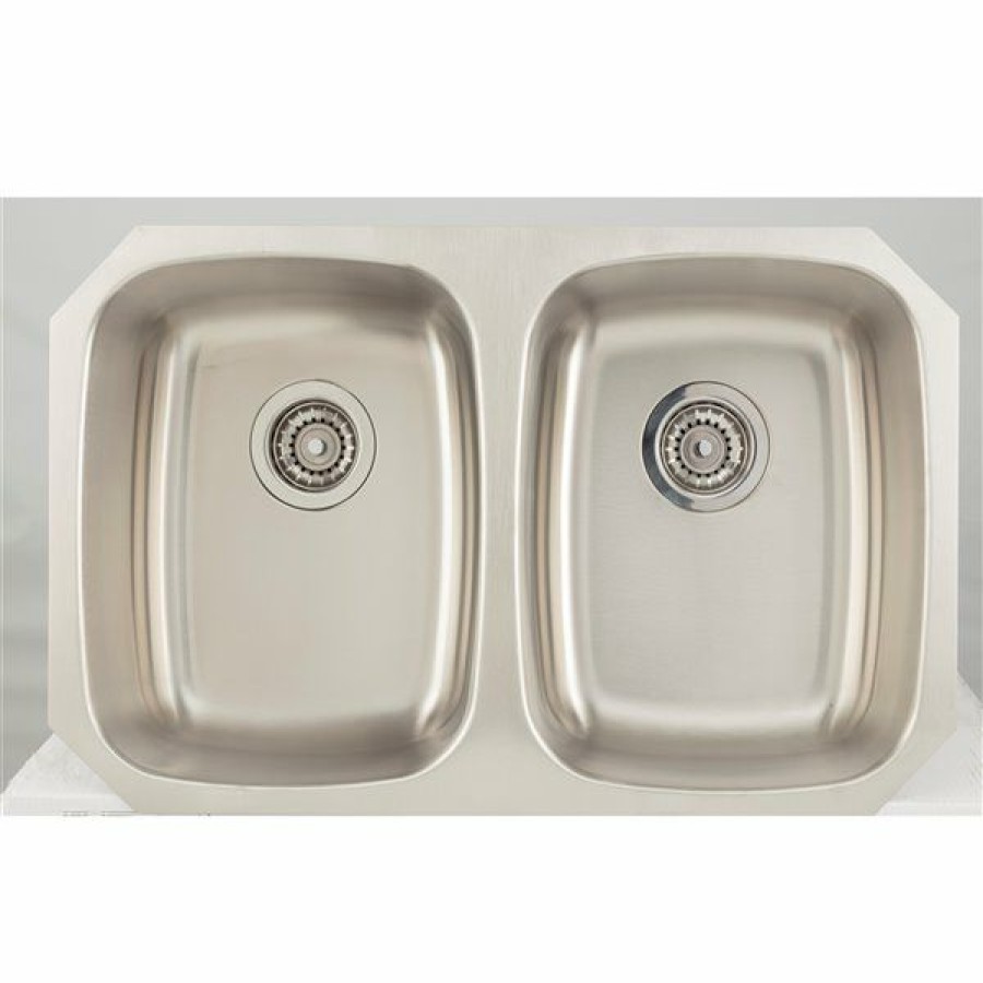 * Bestsellers American Imaginations Undermount Double Sink 29.12 Stainless Steel | Kitchen Sinks