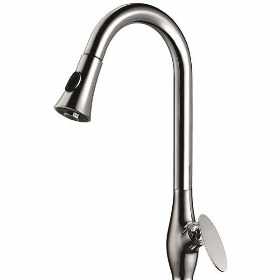 * Exclusive Design American Imaginations Faucet 1 Hole 10.6 Brass Chrome | Kitchen Faucets